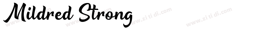 Mildred Strong字体转换